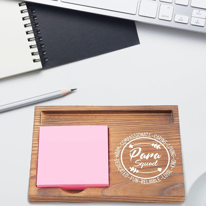 para Squad Sticky Note Holder, Appreciation Gift for Paraeducators, Teachers, Teaching Assistants, Inspirational Desk Organizer for Office EDP166