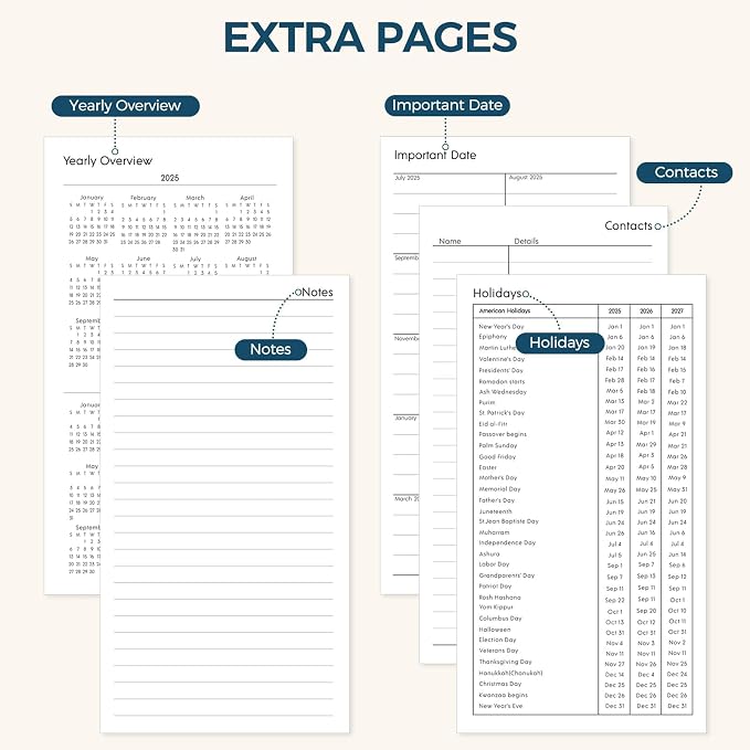 SKYDUE Pocket Calendar 2026-2027, 24-Month Small Monthly Pocket Planner Jan 2026- Dec 2027 for Purse, 6.7" X 3.7", Perfect for On-the-Go Planning and Organization
