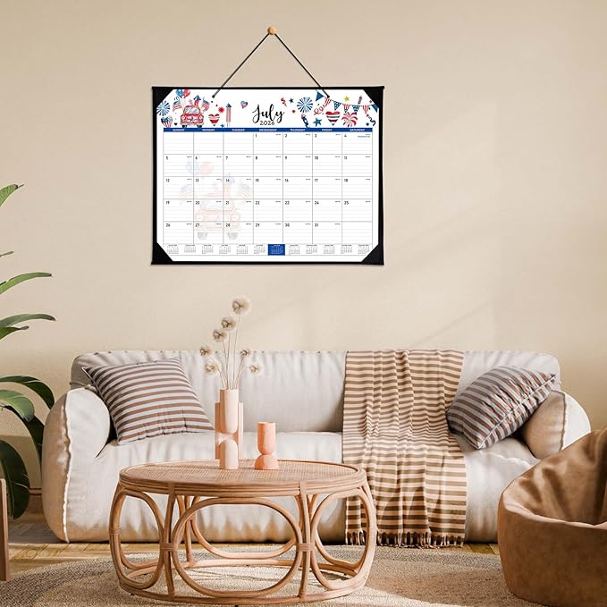 Desk Calendar 2026-2027 - 18 Months Desk Calendar 2026-2027 Large 22'' x 17'', from July 2026 to December 2027, Calendars with Protect Corner, Julian Dates