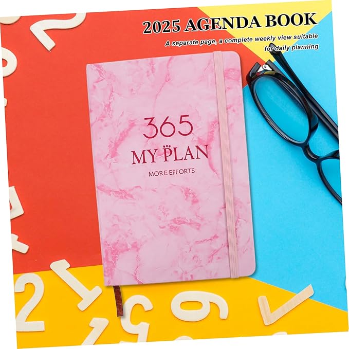 KALLORY Monthly Planner Notebook Dated Daily Planner Hardcover Portable Organizer Book