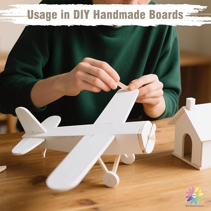 Mat Board Center, Pack of 5, 5X7 Foam Boards, Acid Free White Foam Core Boards for Mounting, Crafts, Display, Presentation and Projects, 1/8'' Thick