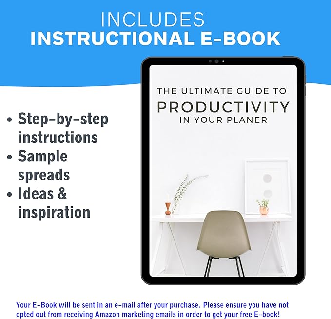 Ultimate Productivity Journal Stencil Set - Custom-Designed Supplies for Bullet Dotted Journal Planners, DIY Templates to Create Calendars, Lists, Letters, Numbers, Habit Trackers by Sunny Streak
