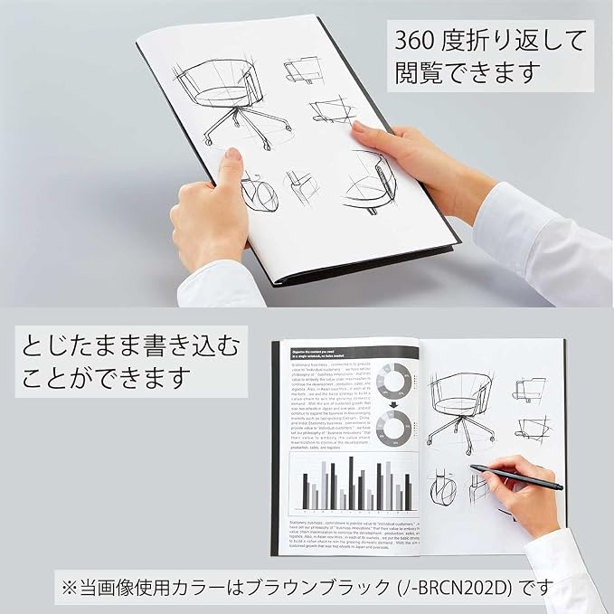 KOKUYO Bizrack Clipnote Punchless, Clip Folder, Holds up to 25 Sheets, A4-S, Olive Green (NO-BRCN202DG)