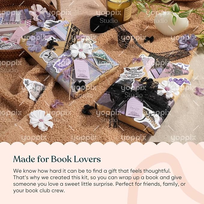 YOPPIX 6 Set Blind Date with Book Gift Bulk, About Fantasy Dragon Theme Blind Book Date Gifts for Book Lover Readers Bookish Librarian Booklovers Club (NO Books Including)