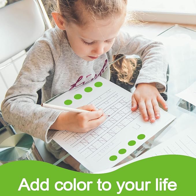 1400 PCS Green Dot Stickers Round Coding Labels Circle Polka Dots for Office, Classroom, Papers Etc