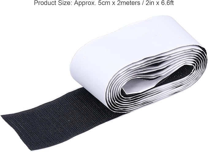 Guitar Effect Pedal Mounting Tape Strong Adhesive Nylon Tape Secure Fastening for Guitar Pedal Board 5cm x 2meters Rough Hook Surface (Gradient Surface)