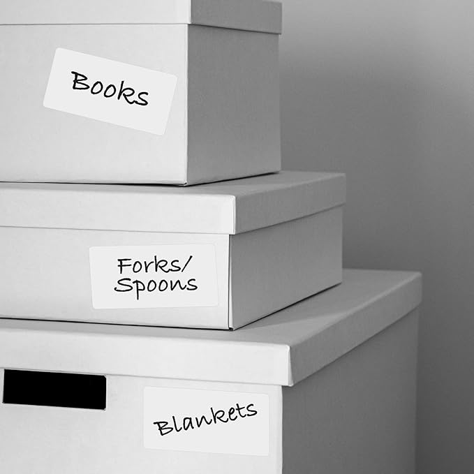 Blank Labels Address Shipping Labels, 2" x 4" Permanent White Matte Label, Inkjet and Laser Printer Guaranteed Made in USA, 10 Labels Per Sheet- 25 Sheets - 250 Labels