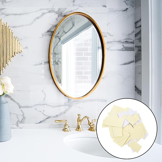 Hemobllo 100pcs Double-Sided Adhesive Pads Strong Adhesive Tape for Mirrors Hooks and Home Office Use Easy to Remove Heavy Duty Foam Stickers