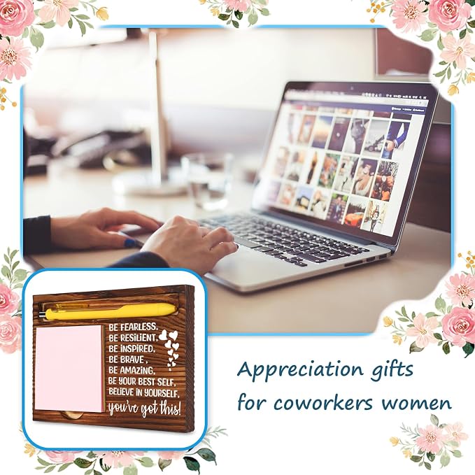 Encouragement Gifts for Men Women, Support, Get Well, Thinking About You, Promotion, Cheer Up Gifts for Him Her Coworker Friends, Kids,Mom,Wife,Husband Office Desk Retro Note Pad Holder VN334