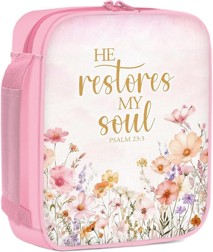 Bible Cover for Women - Christian Gifts for Women, Religious Birthday Gifts, Catholic Spiritual Inspirational Gift for Woman, Carrying Book Cases for Woman, Faith Based Cover Case for Bible