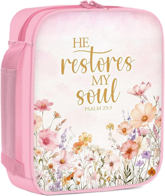 Bible Cover for Women - Christian Gifts for Women, Religious Birthday Gifts, Catholic Spiritual Inspirational Gift for Woman, Carrying Book Cases for Woman, Faith Based Cover Case for Bible