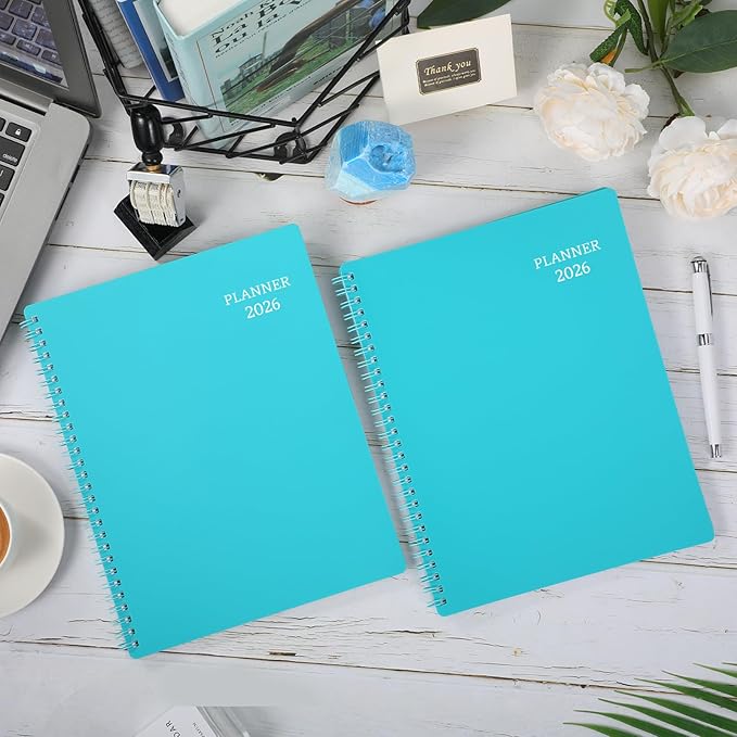 Planner 2026-2027 - 2026 Planner(January - December 2026), 8" x 10", Calendar Planner 2026, 2026 Planner Weekly and Monthly Spiral Bound, Flexible Cover, To-Do List, 12 Monthly Tabs
