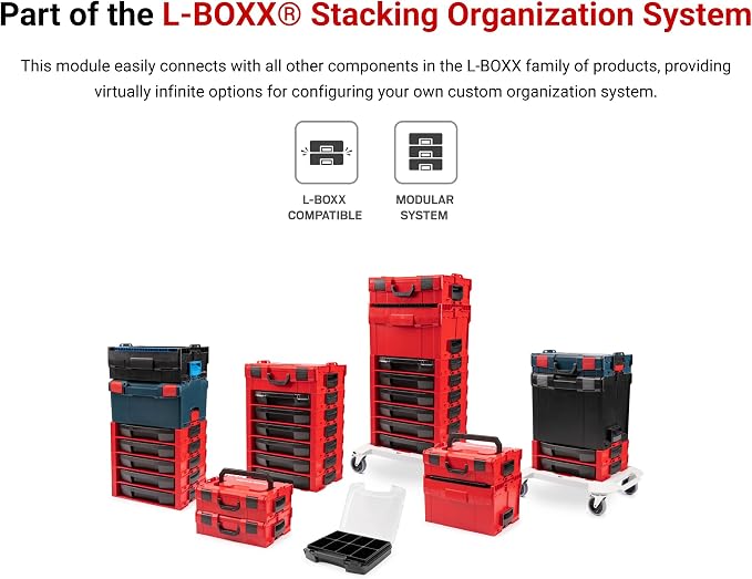 TEKTON Open Top Drawer (LS-Tray) and Stacking Drawer Rack | OLB94010