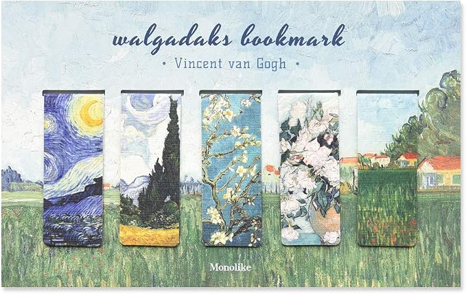 Monolike Magnetic Bookmarks Vincent Van Gogh, Set of 5
