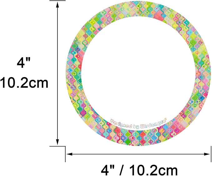 Wisdompro Line Up Spots for Classroom Floor, 42 Pcs 4 Inch Colorful Number Stickers Markers Line Up Dots Floor Decals for Back to School Preschool Kindergarten Elementary Classroom
