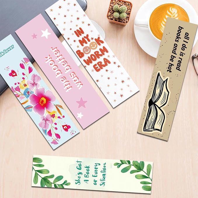 30 Pieces Romance Bookmarks, Spicy Fairytale Bookmark, Funny Bookmarks for Men,Women, Book Lovers, Page Markers for Students Teachers Reading, DIY Art Decoration Cards，Romance Reader Present Handmade