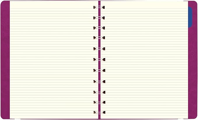 Filofax® 2026 Monthly Planner, 17 Months, August 2025 to December 2026, Twin-Wire Binding, Bilingual, 10.875" x 8.5", Fuchsia (C1811003-26)