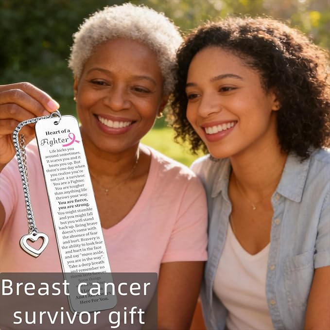 Breast Cancer Survivor Gifts, Breast Cancer Gifts for Woman, Cancer Care Gifts for Women, Cancer Comfort Gifts, Breast Cancer Bookmark Gifts, End of Chemo Gifts, Bookmark Gifts for Cancer Patients
