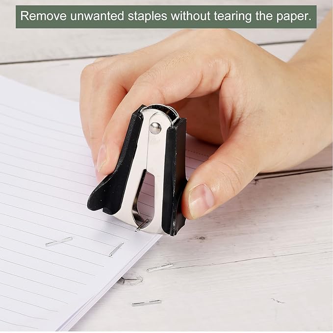 YOKIVE 2 Pcs Staple Remover, Office Staplers Puller | Easily Remove Staples Great for Office Home Desktop Accessories (Black)