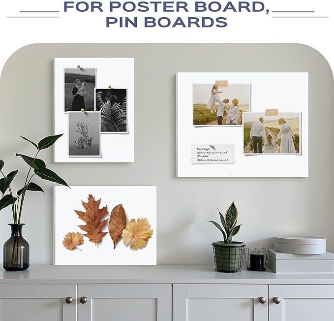 Golden State Art 25 Pack 5x7 Foam Boards 1/8 Inch Thickness White Foam Poster Boards for Presentation Signage Sheet for School Crafts Office Art Projects