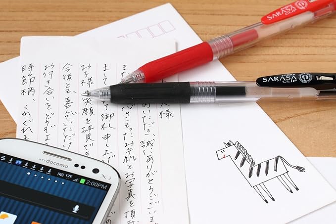 Zebra Sarasa Clip Pen 0.5 mm, Pink (JJ15-P)