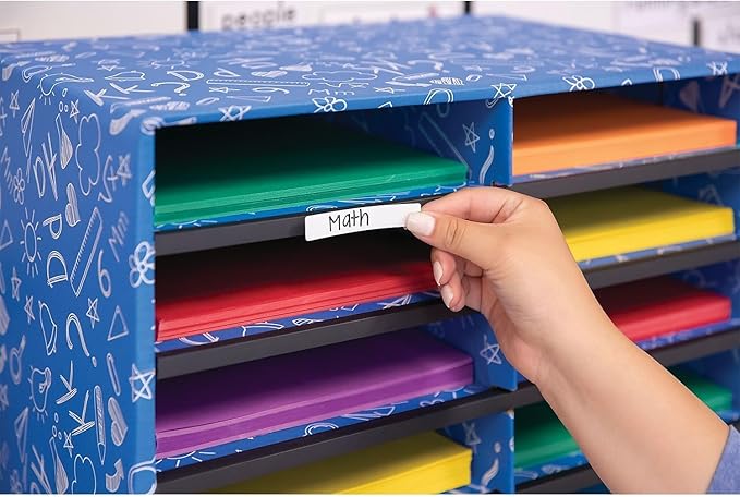 Bankers Box Classroom collection, 15-Compartment Literature Organizers, 28.5" x 12.375", Blue (3384301)