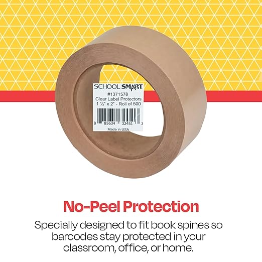 KAPCO - LP008 Kapco Vinyl Label Protectors, Round, 1-1/2 x 2 Inches, Clear, Pack of 500 - 1371578