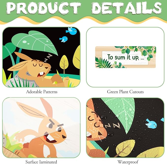 Outus 36 Pcs RACES Writing Strategy Bulletin Board Set, Alphabet Cutout Poster Sentence Starters Cards for Elementary School Classroom, Writing Display Wall Decoration Teacher Supply(Greenery)
