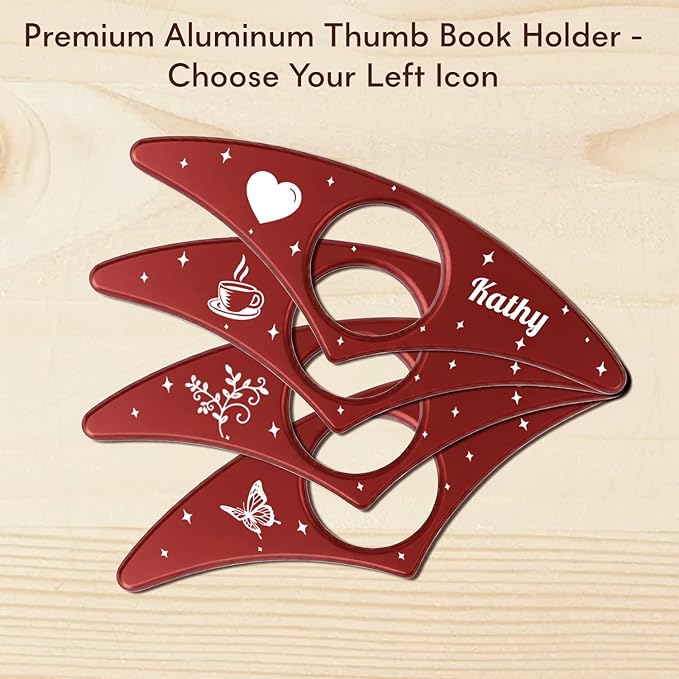 Custom Book Page Holder, Thumb Book Page Holder, Personalized Page Holder for Reading, Gifts for Book Lovers Teachers Appreciation Gifts on Birthday (Style 1)