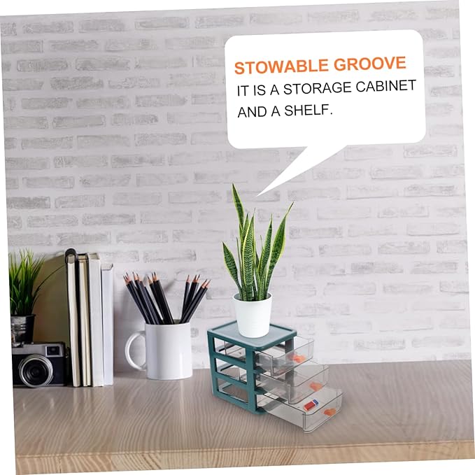 Pp Multi-story Desktop Organizer Home Office Accessories Desk Storage Cubes File Organizer