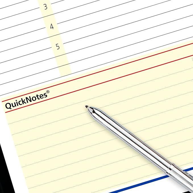 AT-A-GLANCE 2026 Appointment Book Planner, Daily & Monthly, 5" x 8", Small, QuickNotes, Black (76040526)