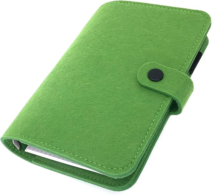 A6 Felt Binder, Green