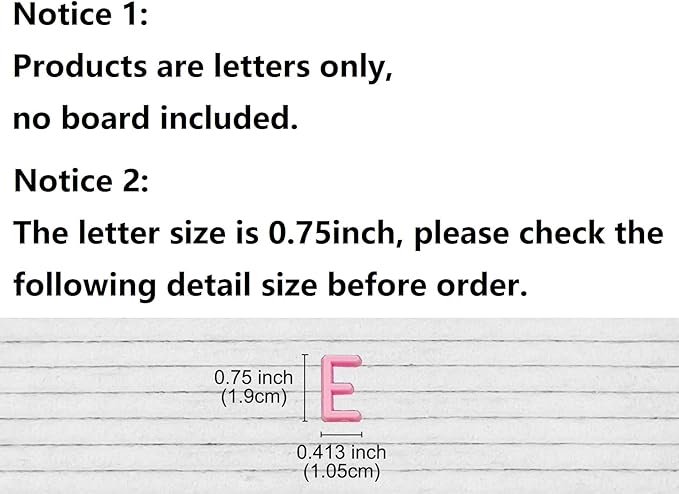 Felt Letter Board Letters Sets - Pre-cut 340pcs 3/4 Inch(0.75") Pink Letters with Canvas Bag(No Board Included)