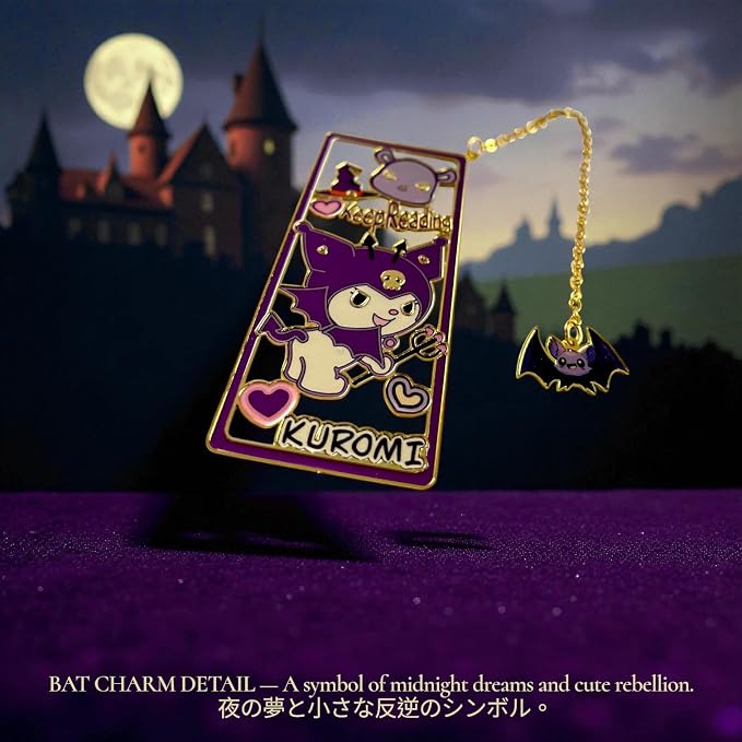 Anime Bookmark Gojo Satoru Metal Bookmark with Chain Japanese Style Manga Accessories Otaku Collectible Reading Gift Anime Gifts Gojo Gifts Book Lover Present Japanese Anime Merch (Demon)