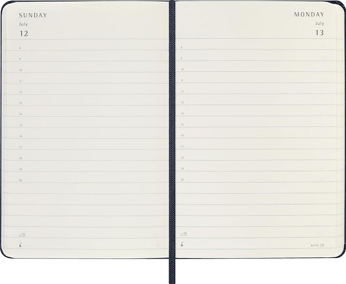 Moleskine Classic 12 Month 2026 Daily Planner, Hard Cover, Pocket (3.5" x 5.5"), Sapphire Blue, 400 pages