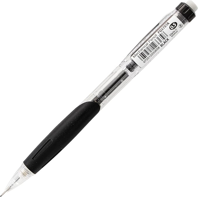 Pentel Twist-Erase Click Mechanical Pencil, (0.5mm), Assorted Barrels, 2 Eraser Refills and Lead, Color May Vary, Pack of 2 (PD275TLEBP2)