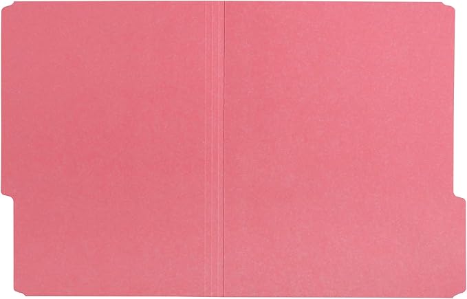 Amazon Basics File Folders,Letter Size,1/3 Cut Tab,Red,(Pack of 360)