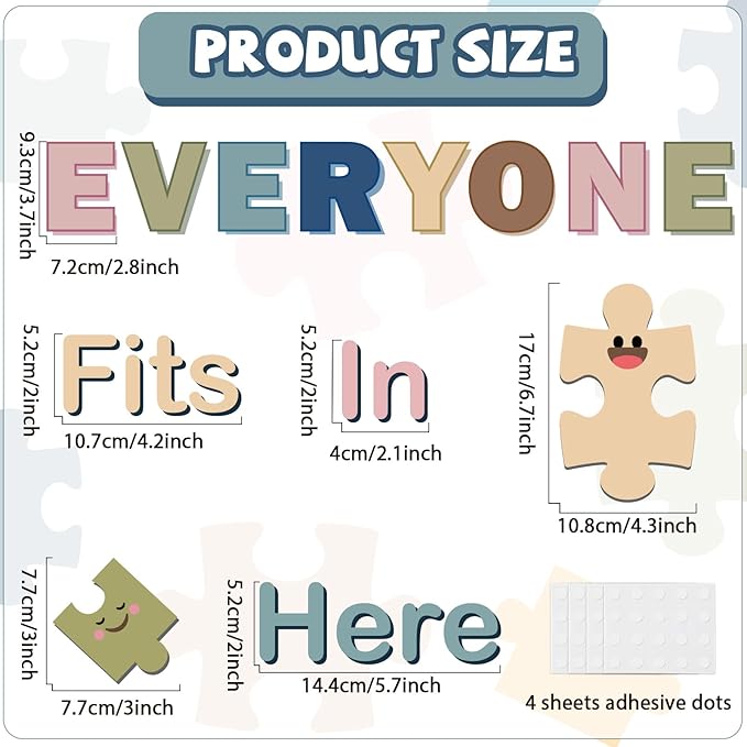 Boho Welcome Bulletin Board Classroom Decoration Puzzle Pieces Cutouts Bulletin Board Set for Wall Art Welcome Back to School Decor Educational Teacher Student Supplies Class Home Door Decoration