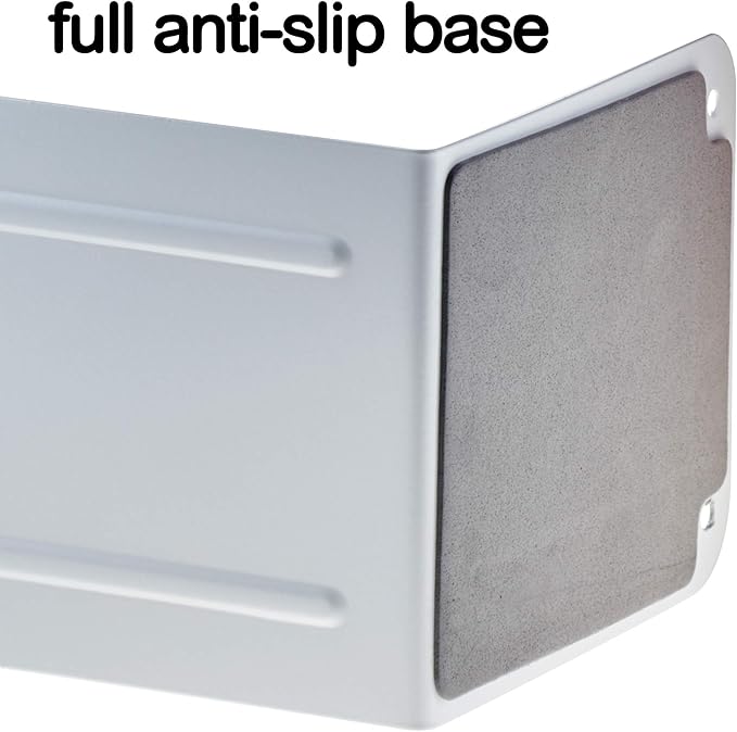 Acrimet Bookends for Shelves, Heavy Duty Steel Metal Book Ends, Non-Skid Book Stopper, Book Storage Holder for Home, Library, Jumbo Large Size 9" H x 4" W x 4 1/2" D, (White) (1 Pair / 2 Pieces)