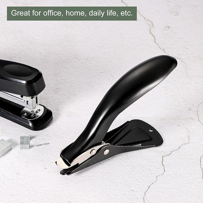 YOKIVE 2 Pcs Staple Remover, Heavy-Hand Puller | Staples Removal Great for Company Home Furniture Desktop (Black)
