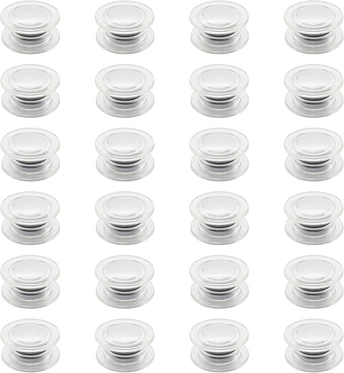 48 Pcs White Round Magnets for Whiteboard,Round Small Magnets for School,Office,Home (1.2 Inch)