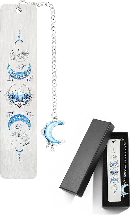 Acotar FAE Romance Metal Bookmark,The Night Court Feysand Fantasy Bookmarks,Reading Gift for Women Book Lovers and Fans of The Court of Thorns and Roses (Blue Acotar)