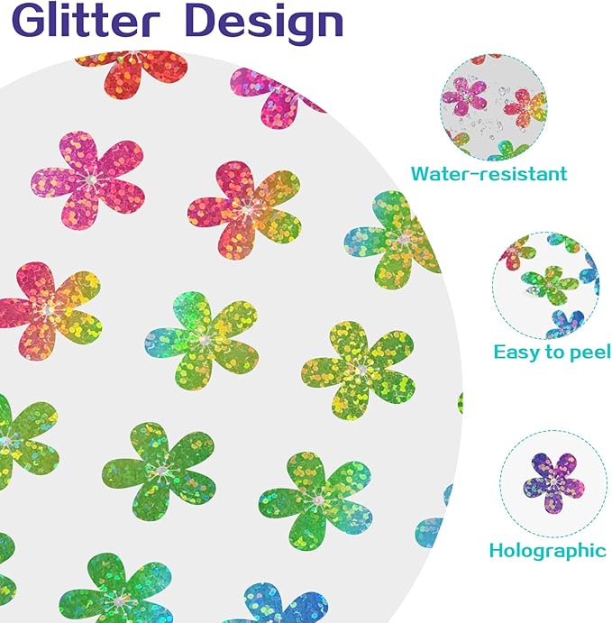 2808pcs Flowers Stickers for Kids Reward,0.6"Rainbow Flowers Stickers,for School,Classroom,Student,and Teacher Supplies,Behavior Reward Charts