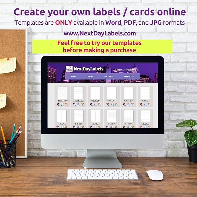 NextDayLabels 3.5x5 Inch Rectangle Stickers White Blank Labels for Laser Inkjet Printer - 4 Per Sheet Self-Adhesive Shipping Address Mailing Made in USA - 200 Labels