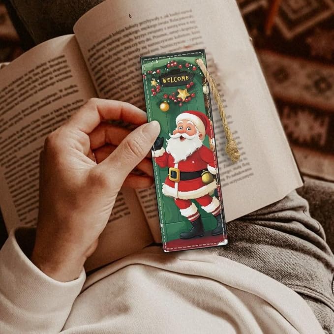 Bookmarks for Women Teacher Bookmarks for Women Readers Book Lovers Santa Claus Fun Book Marks for Book Lovers