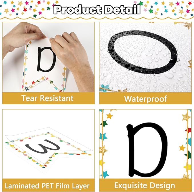 Word Wall Bulletin Board Set Alphabet Letter for Classroom ABC Poster Chart Sight Words Polka Dots Border for First Grade Pre School Kindergarten Elementary Classroom Wall Decor Supplies