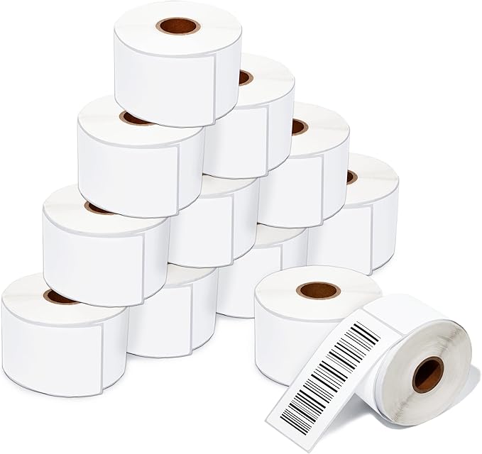 Aegis Adhesives - 2" X 6" Direct Thermal Labels (12 Rolls, 250 Labels/Roll) Compatible with Rollo, Zebra, and Other Desktop Label Printers