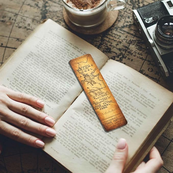 30 PCS Vintage Map Bookmarks,Cardboard Bookmarks for Men Women Book Lovers Students,Retro Paper Bookmark Reading Page Markers