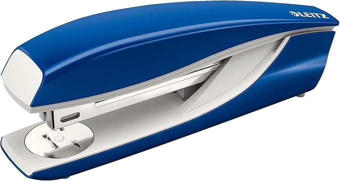 Leitz Stapler, 40 Sheet Capacity, Blue, Ergonomic Metal Body, Includes Staples, NeXXt Range, 55040035