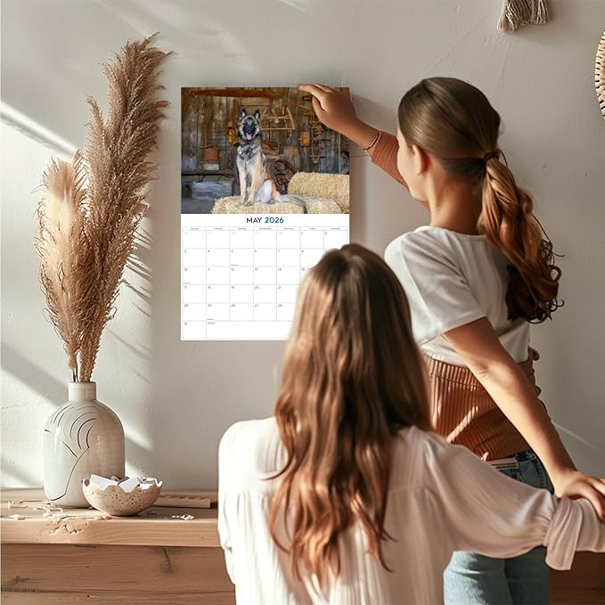 2025 2026 Belgian Shepherd Calendar - Dog Breed Monthly Wall Calendar - 12" x 18" Open - Thick No-Bleed Paper - Giftable - Academic Teacher's Planner Calendar Organizing & Planning - Made in USA